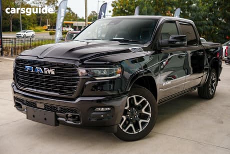 Black 2025 RAM 1500 Crew Cab Utility Rebel Hurricane