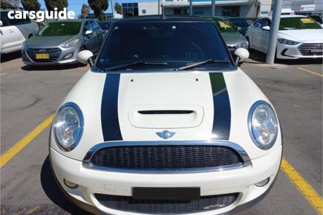 White 2010 Mini Cabrio Convertible JOHN COOPER WORKS F