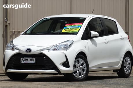White 2018 Toyota Yaris Hatchback Ascent