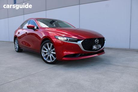 Red 2022 Mazda 3 Sedan G25 Gt