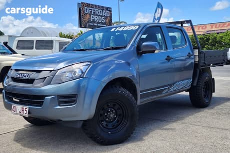 Blue 2014 Isuzu D-MAX Crew Cab Utility Ls-M Hi-Ride (4X4)