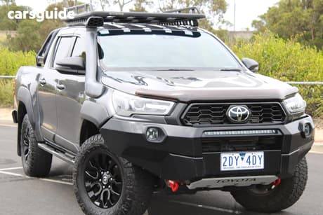 Grey 2022 Toyota Hilux Double Cab Pick Up Rugged X (4X4)