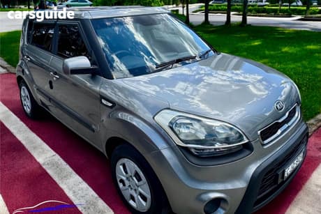 Silver 2012 Kia Soul Hatchback