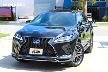 Black 2019 Lexus RX450H Wagon F Sport Hybrid