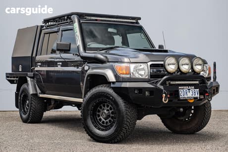 Grey 2020 Toyota Landcruiser Double Cab Chassis Gxl