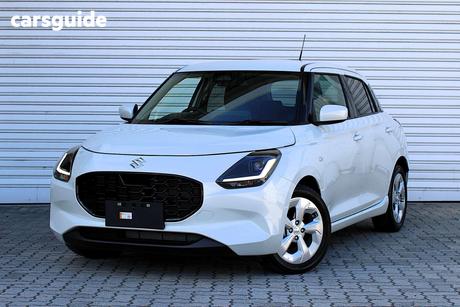 White 2024 Suzuki Swift Hatchback Hybrid Plus