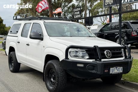 White 2017 Volkswagen Amarok Dual Cab Utility Tdi420 (4X2)