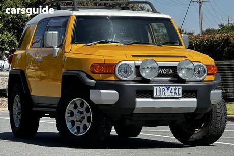 Yellow 2016 Toyota FJ Cruiser Wagon