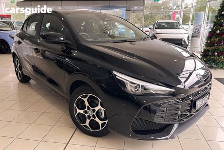 Black 2024 MG MG3 Hatchback Excite Hybrid+