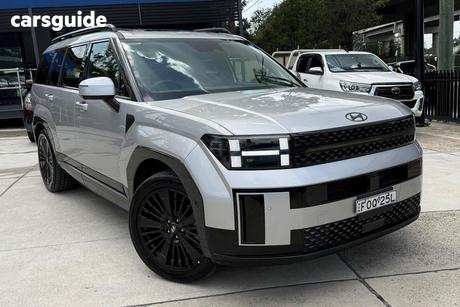 Silver 2024 Hyundai Santa FE Wagon Calligraphy (7 Seat) (Brn Int)