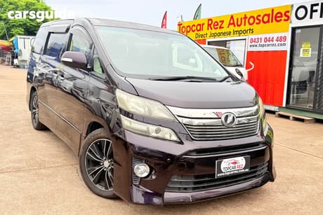 Purple 2012 Toyota Vellfire Wagon X