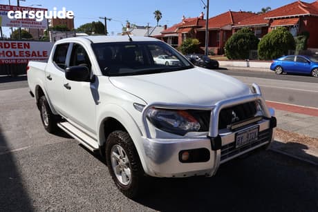 White 2018 Mitsubishi Triton Dual Cab Utility Glx Plus (4X4)
