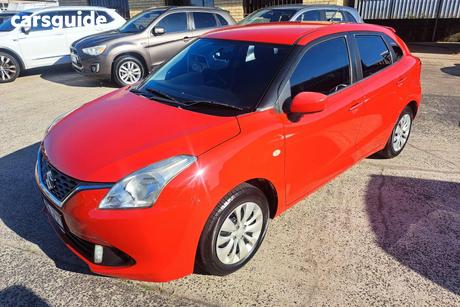 Red 2016 Suzuki Baleno Hatchback Gl