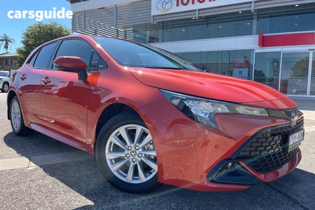 Orange 2025 Toyota Corolla Hatchback Sx Hybrid