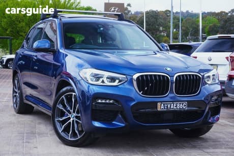 Blue 2020 BMW X3 Wagon Xdrive30I M Sport