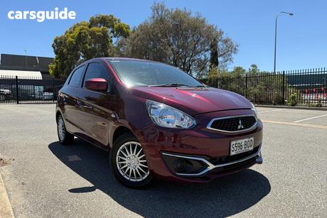 Red 2016 Mitsubishi Mirage Hatchback Es