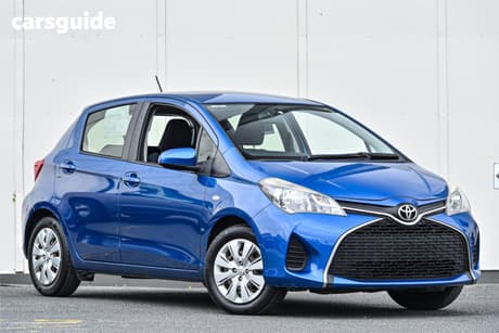 Blue 2014 Toyota Yaris Hatchback Ascent