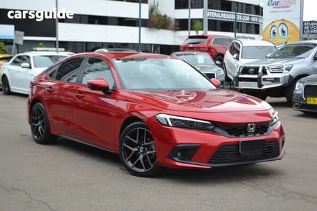Red 2022 Honda Civic Hatchback Vti-Lx