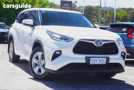 White 2021 Toyota Kluger Wagon Gx Hybrid Awd