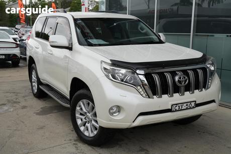 White 2014 Toyota Landcruiser Prado Wagon Vx (4X4)