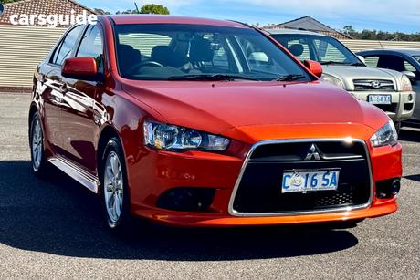 Orange 2012 Mitsubishi Lancer Hatchback Es Sportback