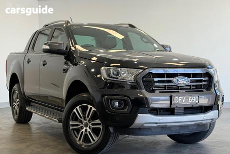 Black 2020 Ford Ranger Double Cab Pick Up Wildtrak 2.0 (4X4)