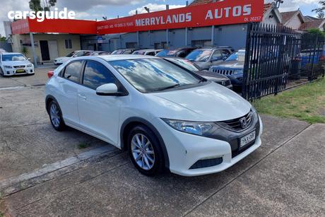 White 2013 Honda Civic Hatchback Vti-S