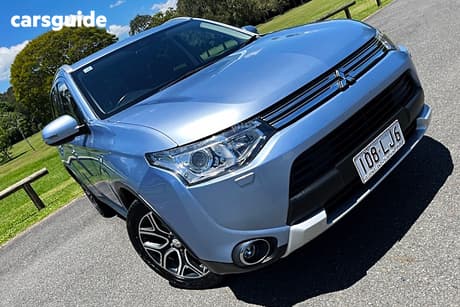 Blue 2014 Mitsubishi Outlander Wagon Aspire Phev Hybrid