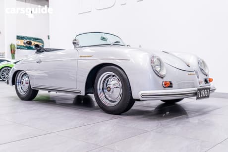 Silver 1956 Porsche 356 Sedan INTERMECCANICA SPEEDSTER