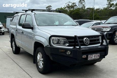 Silver 2015 Volkswagen Amarok Dual Cab Utility Tdi420 Core Edition (4X4)