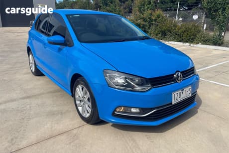 Blue 2014 Volkswagen Polo Hatchback 81 Tsi Comfortline
