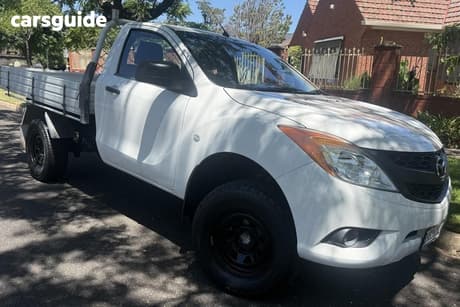 White 2013 Mazda BT-50 Cab Chassis Xt (4X2)