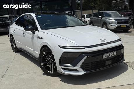 White 2023 Hyundai Sonata Sedan N Line