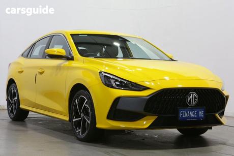 Yellow 2023 MG MG5 Sedan Essence