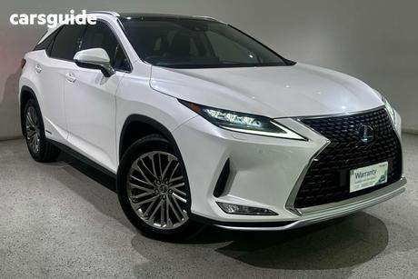 White 2021 Lexus RX450H Wagon Sports Luxury Hybrid