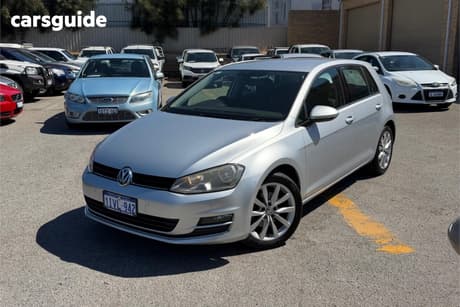 Silver 2013 Volkswagen Golf Hatchback 110 Tdi Highline