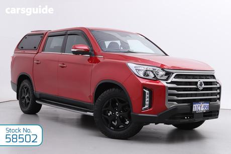 Red 2023 Ssangyong Musso Crew Cab Pickup Ultimate Lux