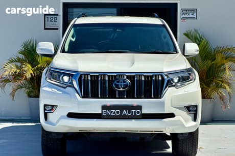 White 2018 Toyota Landcruiser Prado Wagon Gxl (Prem Int) (4X4)