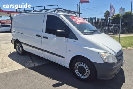 White 2012 Mercedes-Benz Vito Van 113Cdi Swb