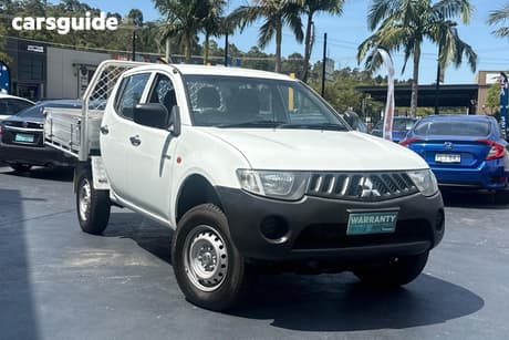 White 2009 Mitsubishi Triton Double Cab Utility Glx