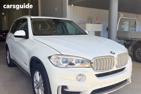 White 2015 BMW X5 SUV SDRIVE 25D F15 MY15