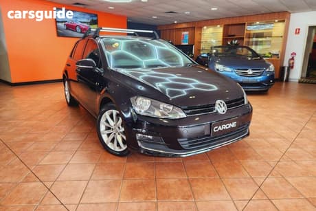 Black 2013 Volkswagen Golf Hatchback 110 Tdi Highline