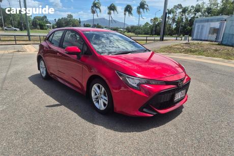Red 2021 Toyota Corolla Hatchback Ascent Sport