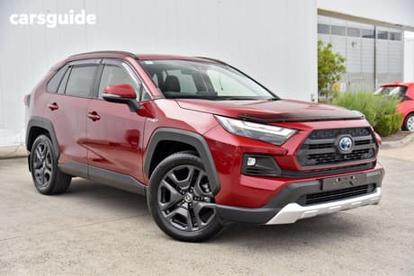 Red 2022 Toyota RAV4 Wagon Edge (Awd) Hybrid