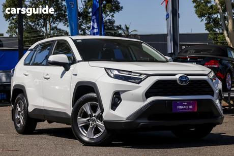 White 2024 Toyota RAV4 Wagon Gx (2Wd) Hybrid