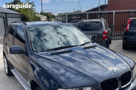 Blue 2003 BMW X5 Wagon 3.0I