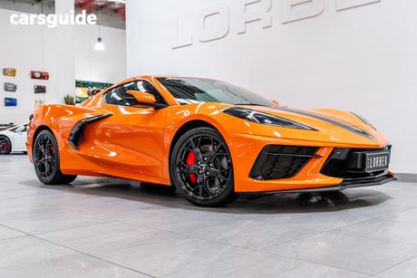 Orange 2022 Chevrolet Corvette Coupe 3Lt Carbon Edition