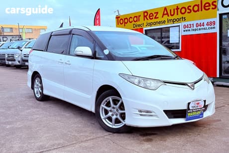 White 2007 Toyota Estima Wagon