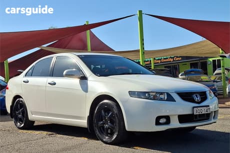 White 2003 Honda Accord Euro Sedan LUXURY F