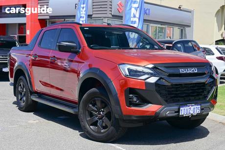 Orange 2024 Isuzu D-MAX Crew Cab Utility X-Terrain (4X4)